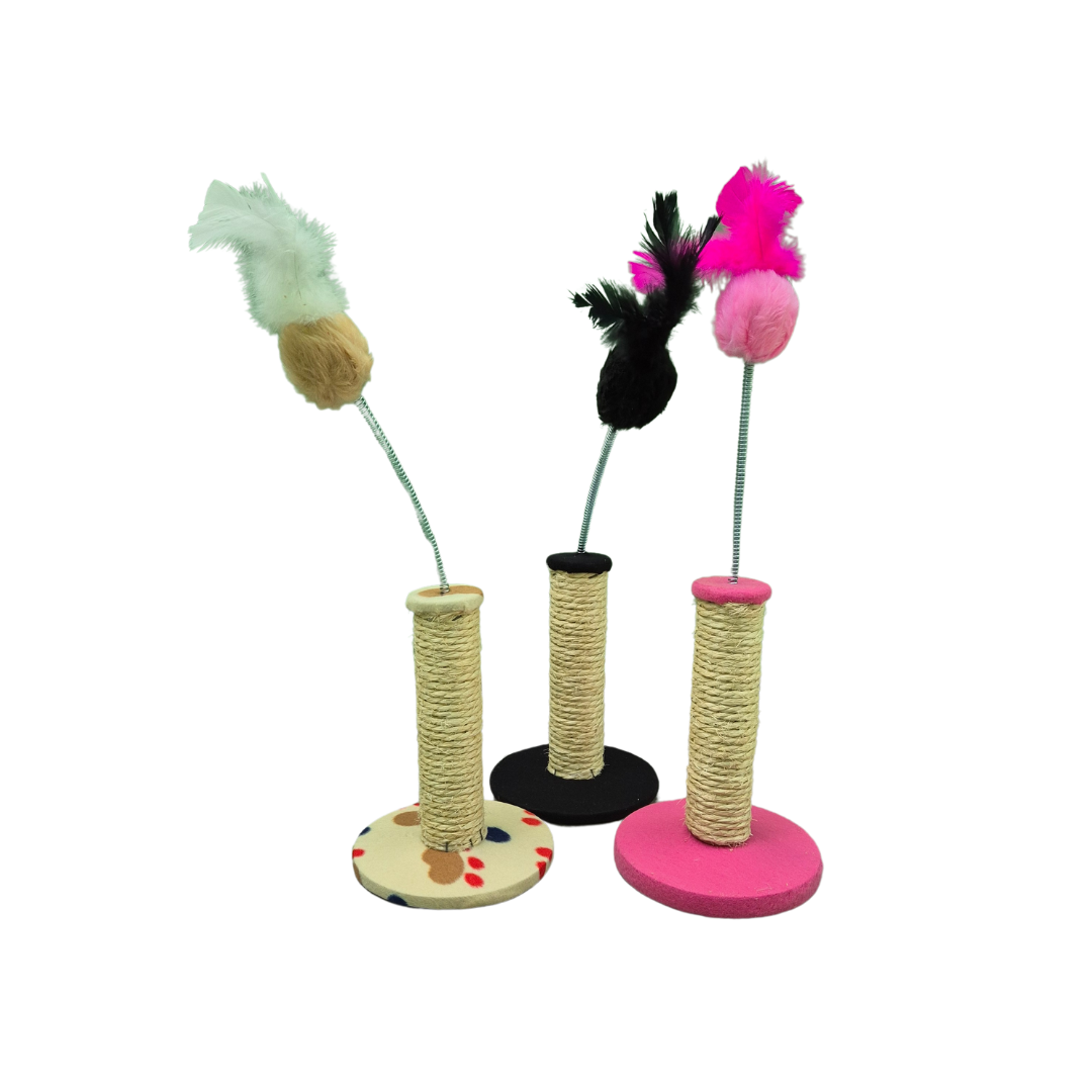 Brinquedo Arranhador para Gatos com Bolinha Interativa